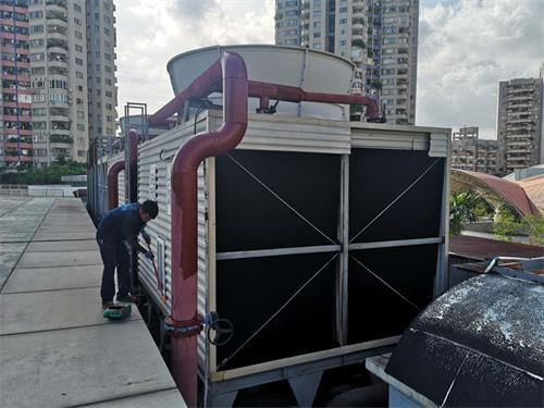中央空調冷卻塔噪聲來源及降噪治理方法,中央空調冷卻塔圖片